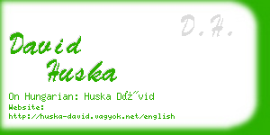david huska business card